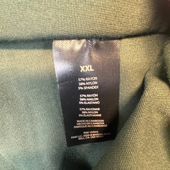 Banana Republic Womens XXL Ponte Pants Forest Green Pintuck Pull On Trousers NEW - Picture 4 of 8